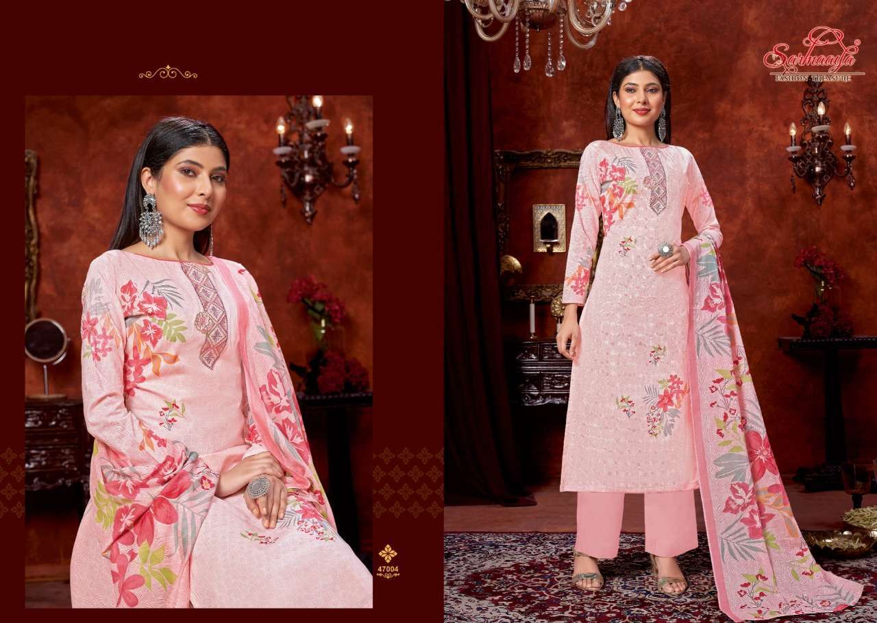 SARMAAYA TEX FAB PRESENT FIZA LAWN COTTON PRINTED SALWAR SUITS IN WHOLESALE PRICE IN SURAT - SAI DHARANX 