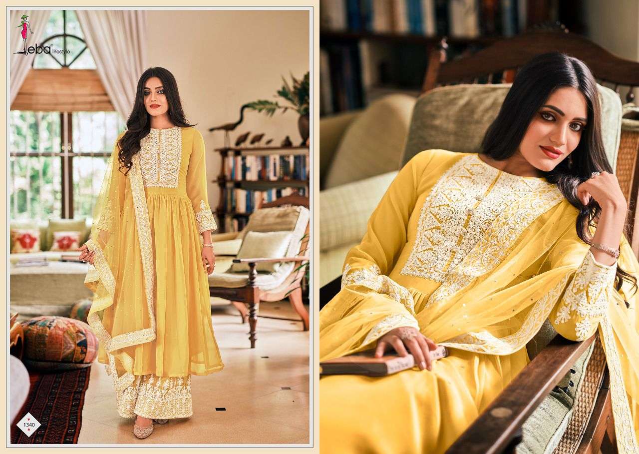 EBA LIFESTYLE DIL NOOR READYMADE SUITS LATEST CATALOGUE WHOLESALE RATE IN SURAT - SAIDHARANX 