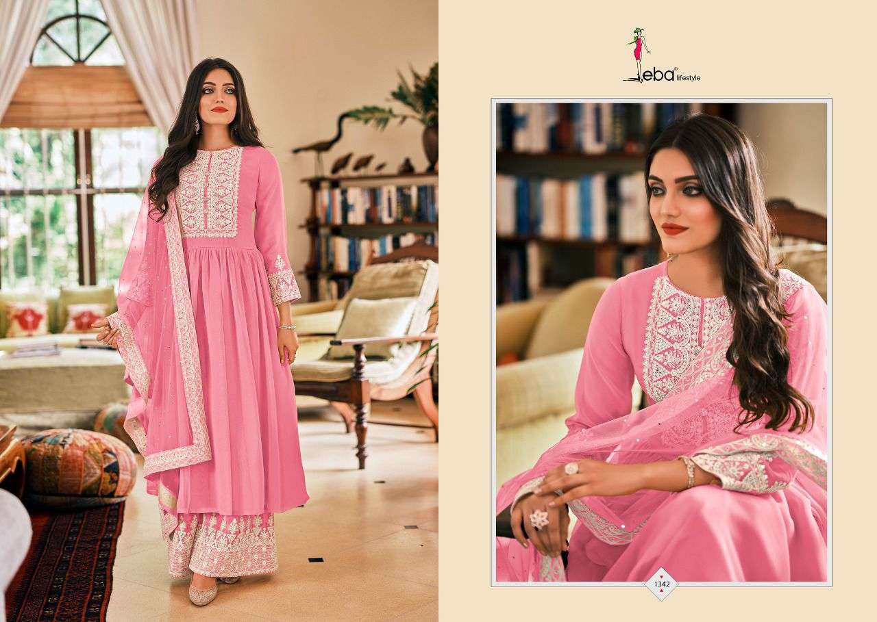 EBA LIFESTYLE DIL NOOR READYMADE SUITS LATEST CATALOGUE WHOLESALE RATE IN SURAT - SAIDHARANX 