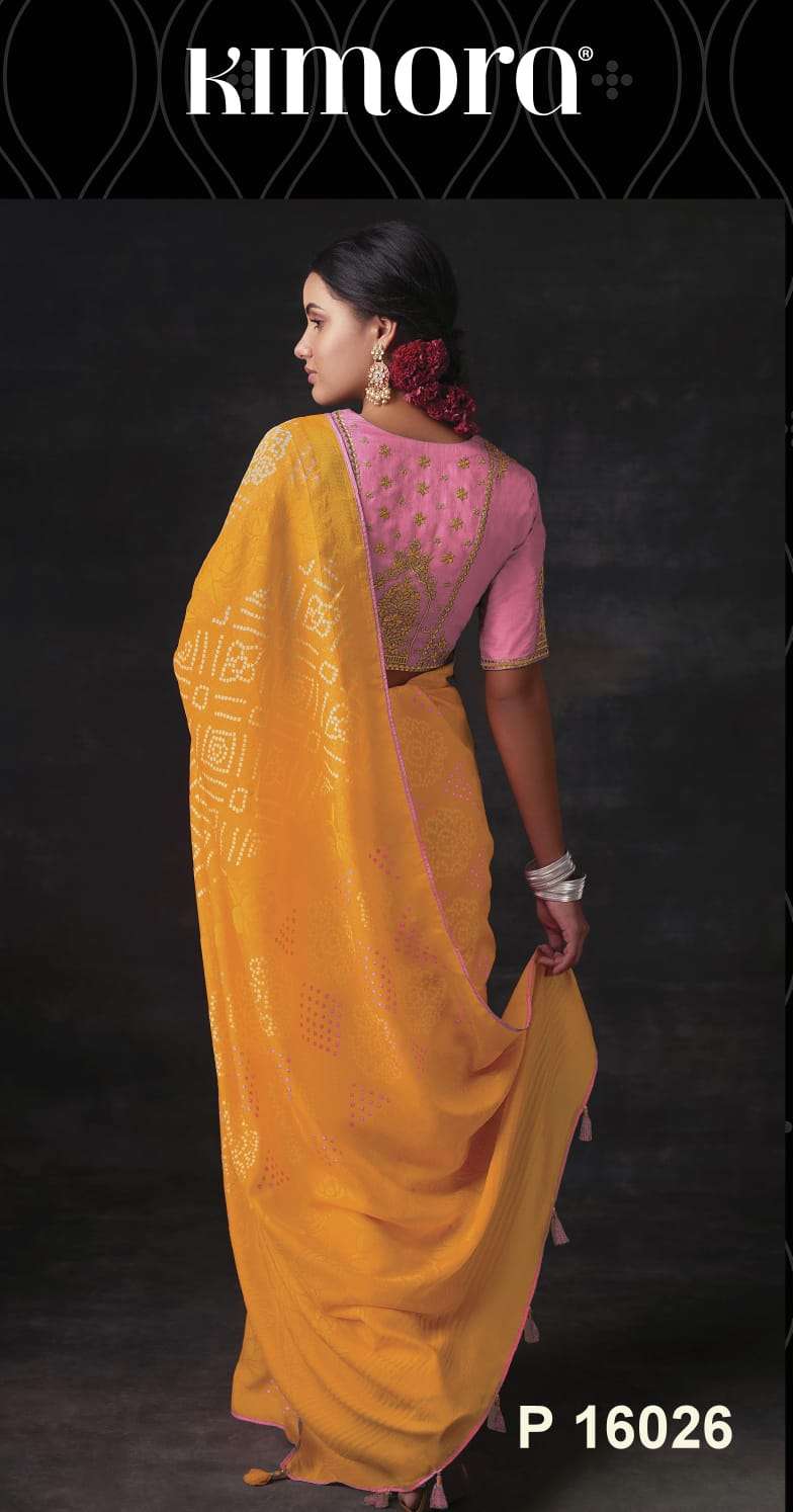KIMORA MEERA BANDHANI HITS LATEST SAREES CATALOG ONLINE WHOLESALER LOWEST PRICE IN SURAT - SAIDHARANX