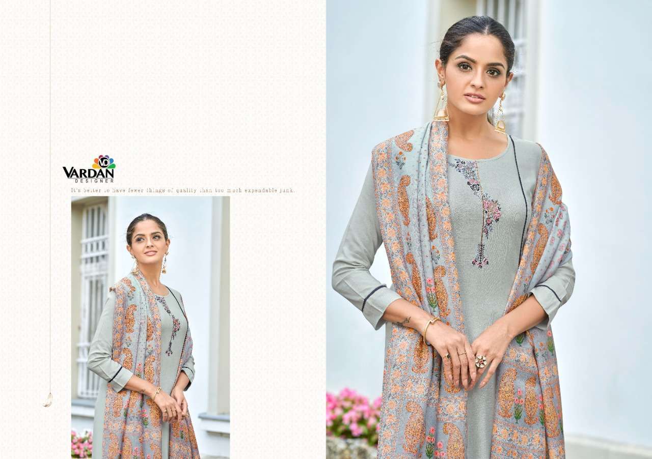 MEERA VOL 1 BY VARDAN RAYON FULL STITCH 3 PIECE COLLECTION WHOLESALE PRICE IN SURAT - SAIDHARANX 