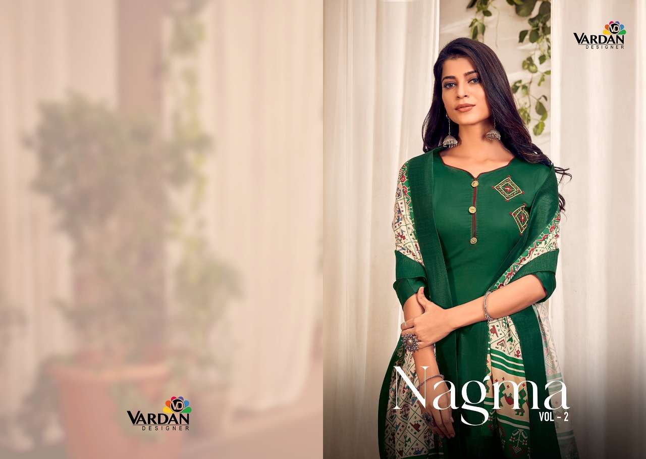 VARDAN NAGMA VOL 2 JAM COTTON SALWAR SUITS LATEST CATALOGUE WHOLESALE RATE IN SURAT - SAIDHARANX 