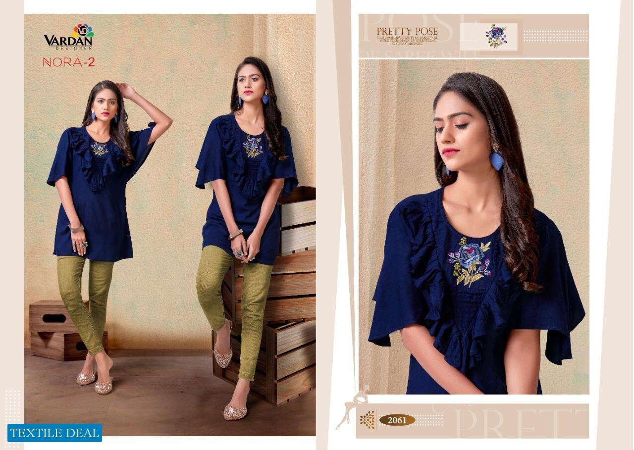 Vardan Nora Vol-2 Wholesale Shopping Short Tops Wholesale Rate In Surat - Saidharanx 