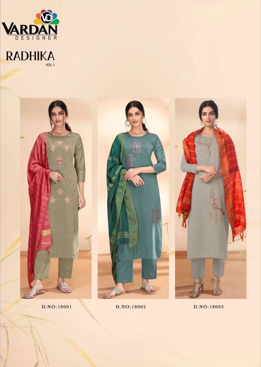 Vardan Radhika Vol 1 Catalog Festive Wear Readymade Top Bottom With Dupatta Wholesale Rate In Surat - SaiDharaNx 