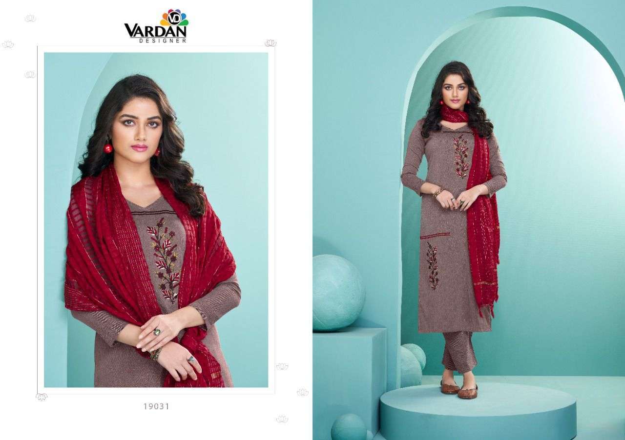 VARDAN RADHIKA VOL 3 READYMADE TOP BOTTOM WITH DUPATTA SET WHOLESALE RATE IN SURAT - SAIDHARANX 