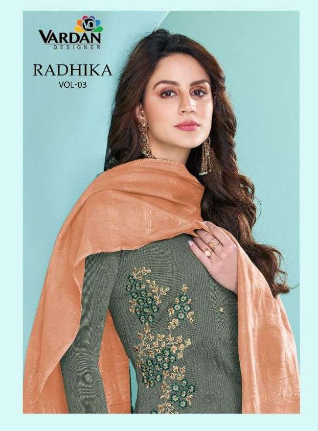 VARDAN RADHIKA VOL 3 READYMADE TOP BOTTOM WITH DUPATTA SET WHOLESALE RATE IN SURAT - SAIDHARANX 