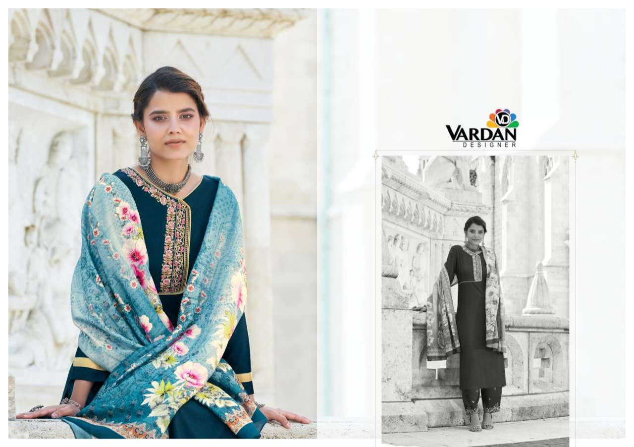 VARDAN SARSHIYA VOL 1 KURTI PANT WITH DUPATTA NEW CATALOGUE WHOLESALE RATE IN SURAT - SAIDHARANX 