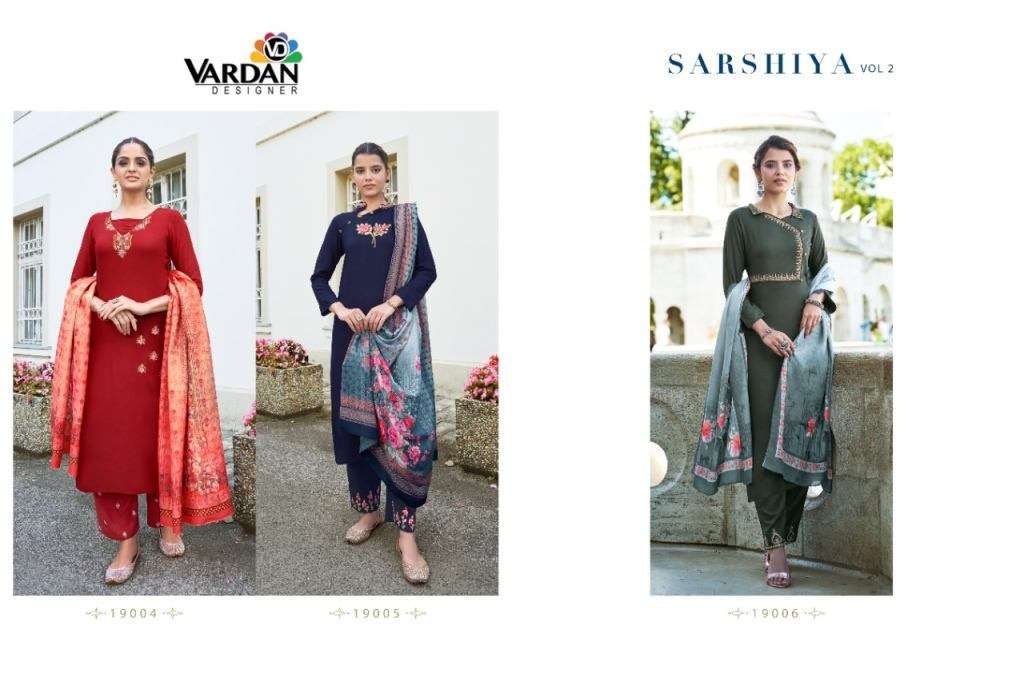 VARDAN SARSHIYA VOL 2 EXCLUSIVE READY MADE TOP BOTTOM WITH DUPATTA WHOLESALE RATE IN SURAT -SAIDHARANX 