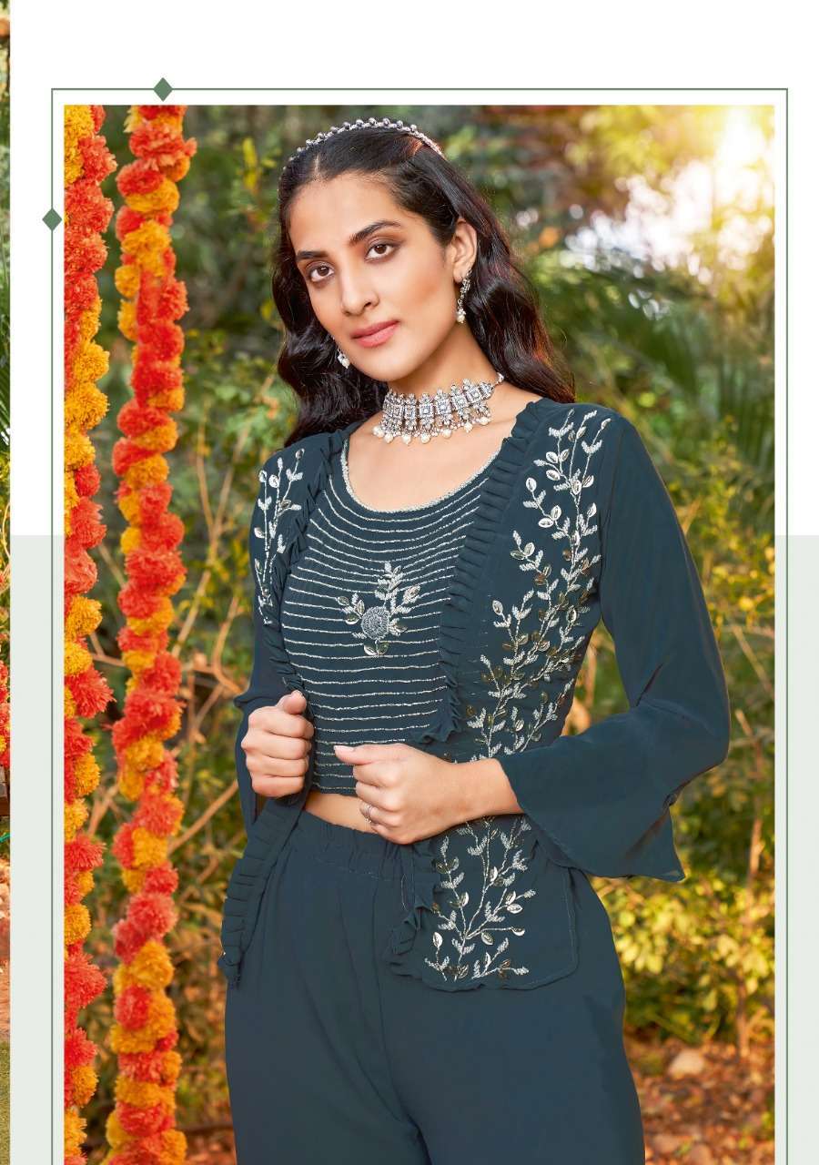 Wanna Udaan Series 1001-1003 Georgette Sharara Suit Wholesale Rate In Surat - SaiDharaNx 
