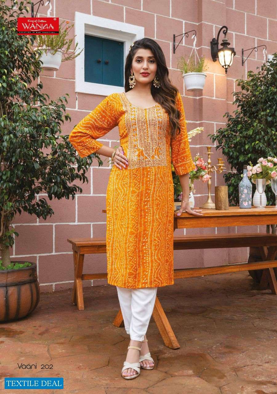 Wanna Vaani Vol-2 Wholesale Printed Long Kurtis Wholesale Rate In Surat - SaiDharaNx 