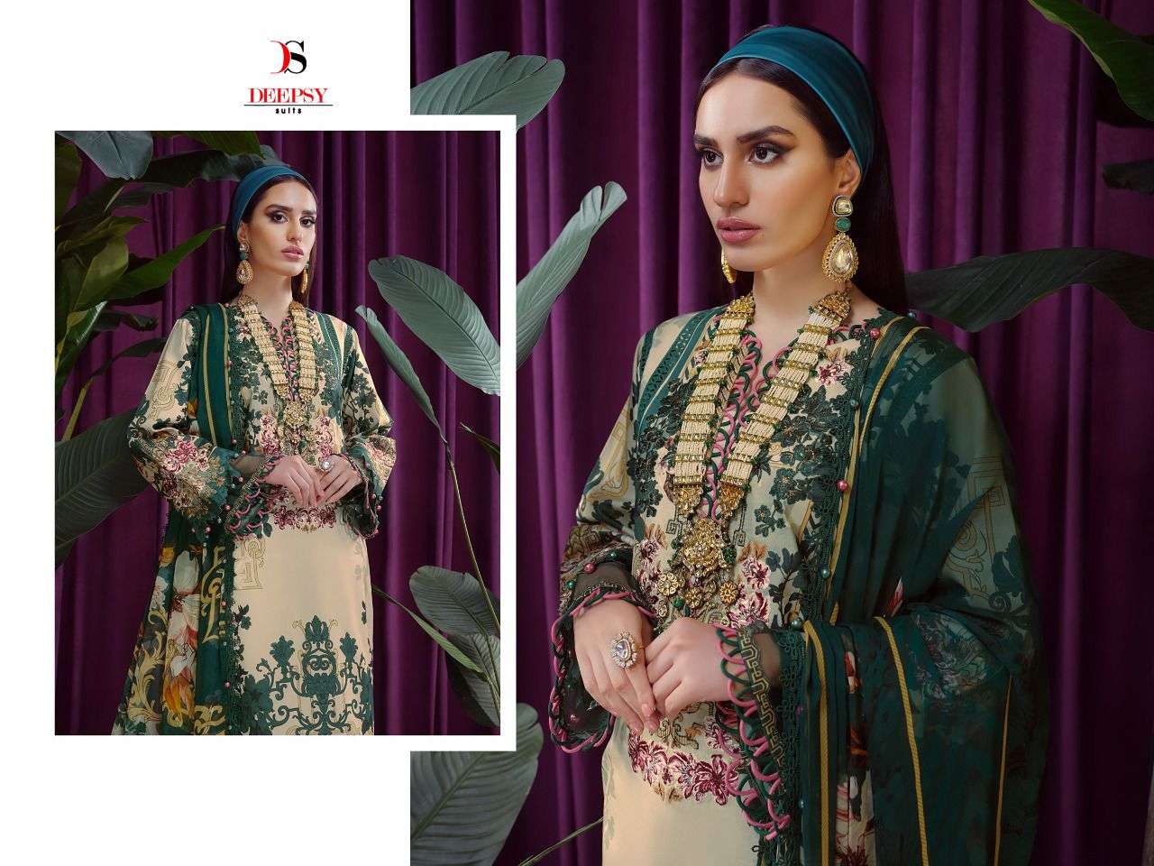 BLISS LAWN-22 VOL-3 BY DEEPSY SUITS BRIDAL DRESSES WHOLESALE RATE IN SURAAT - SAIDHARANX 