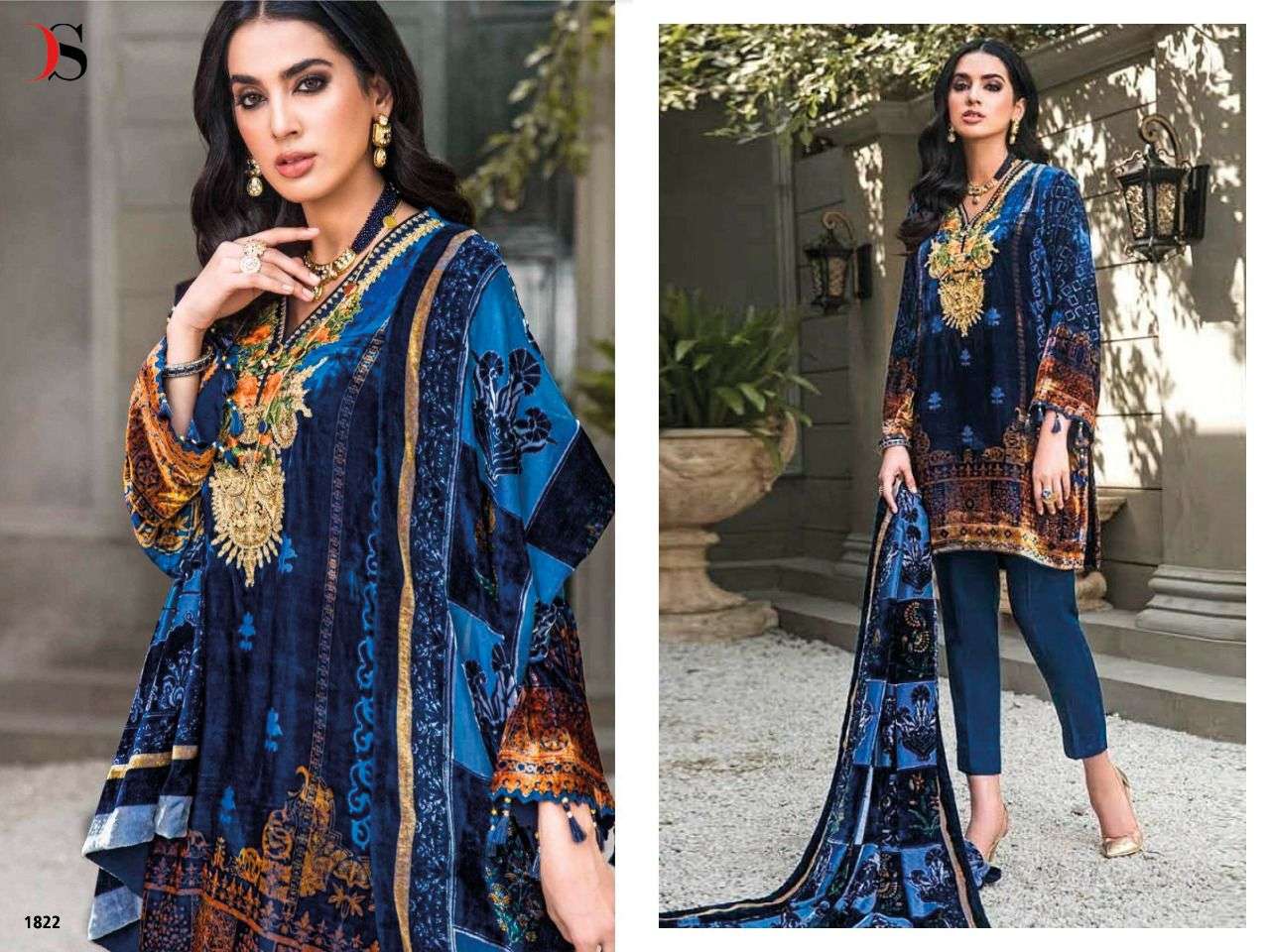 Deepsy Pure Joy Of Winter Velvet Pakistani Salwar Suits Collection Wholesale Rate In Surat - Saidharanx 