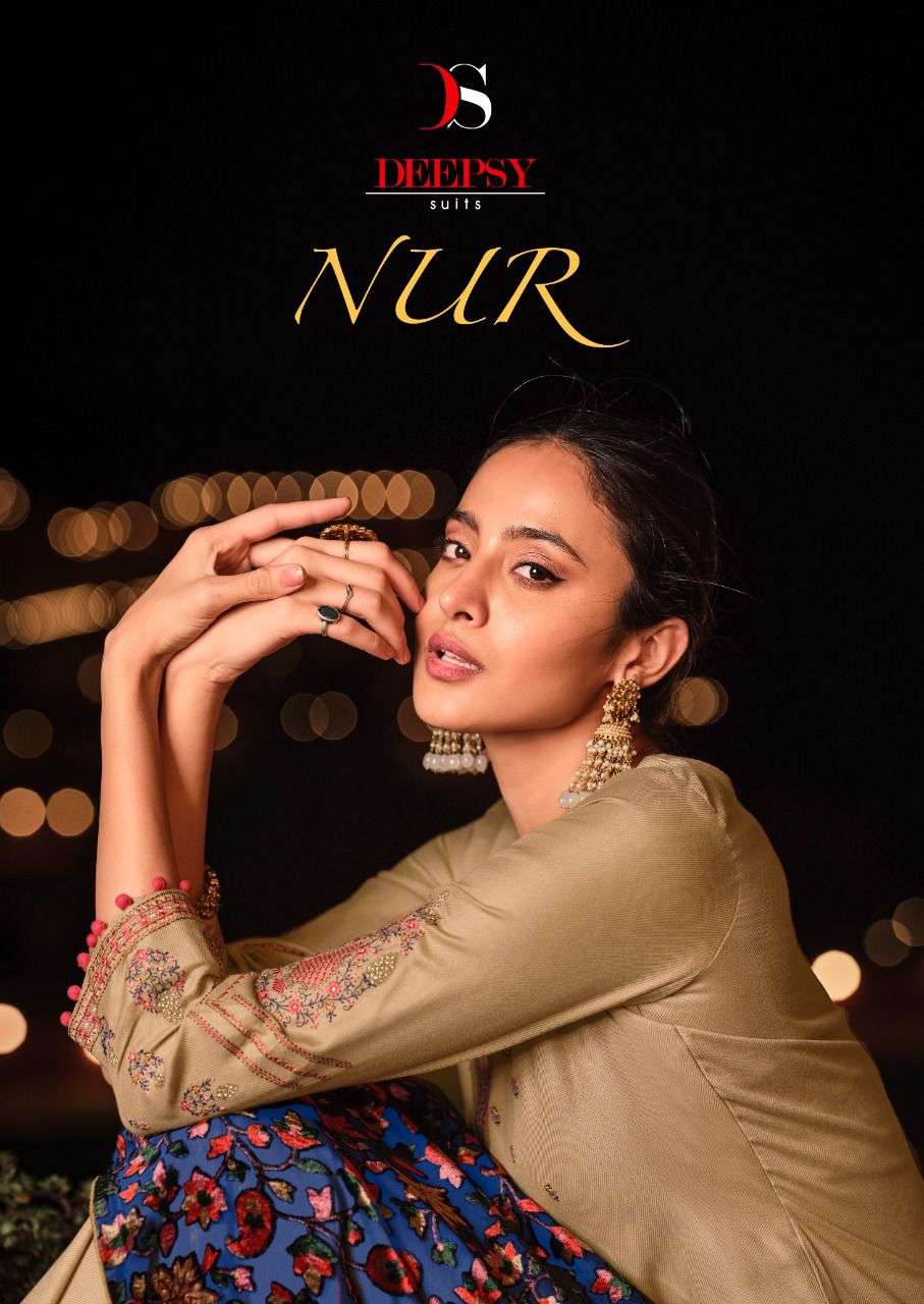 DEEPSY SUITS NUR PASHMINA EMBROIDERED SUITS WHOLESALE RATE IN SURAT - SAIDHARANX 