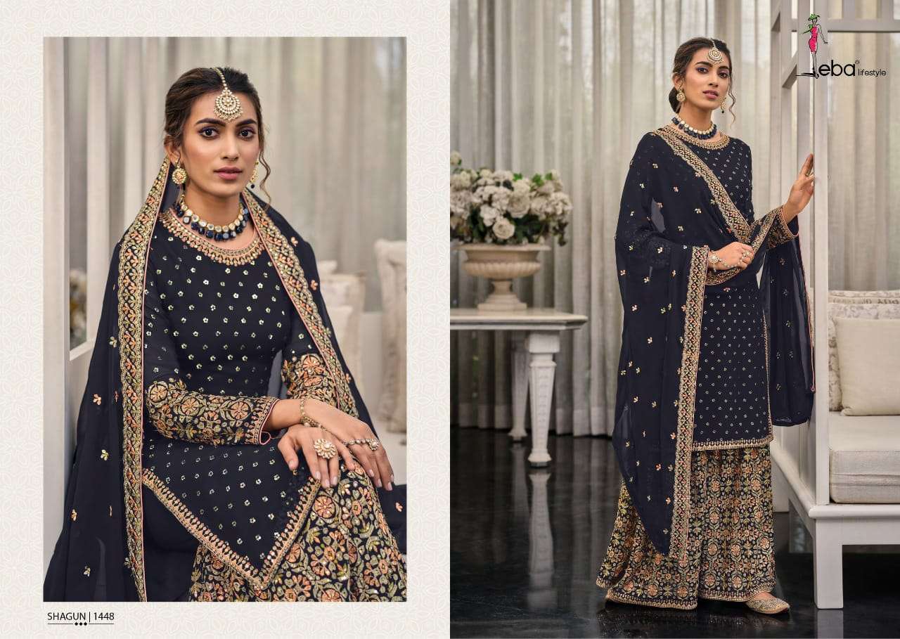 Eba Lifestyle Shagun Georgette Dress Material Wholesale Rate In Surat - SaiDharaNx 