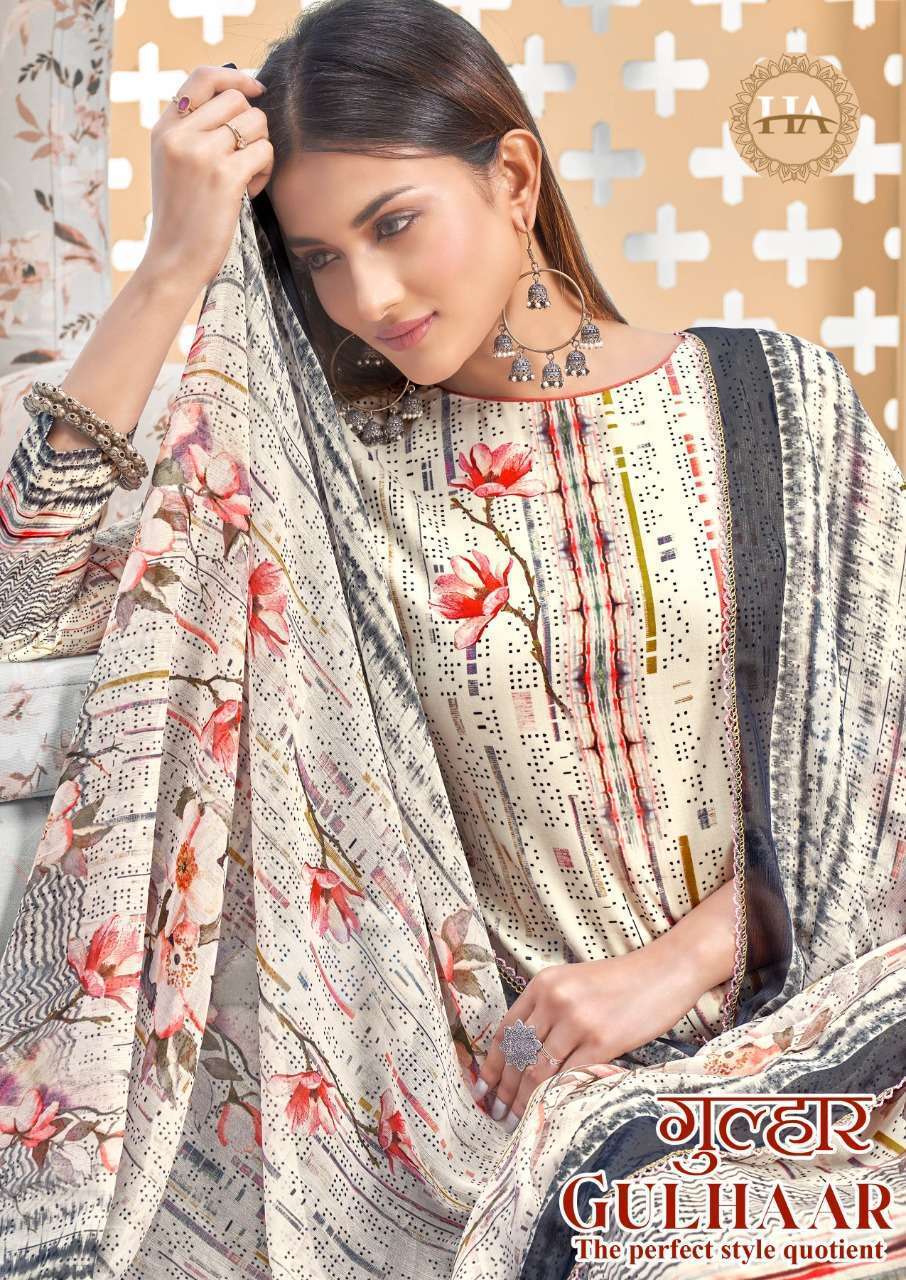 HARSHIT FASHION HUB PRESENT GULHAAR JAM COTTON DESIGNER DIGITAL PRINTED SUITS IN WHOLESALE PRICE IN SURAT - SAI DHARANX 
