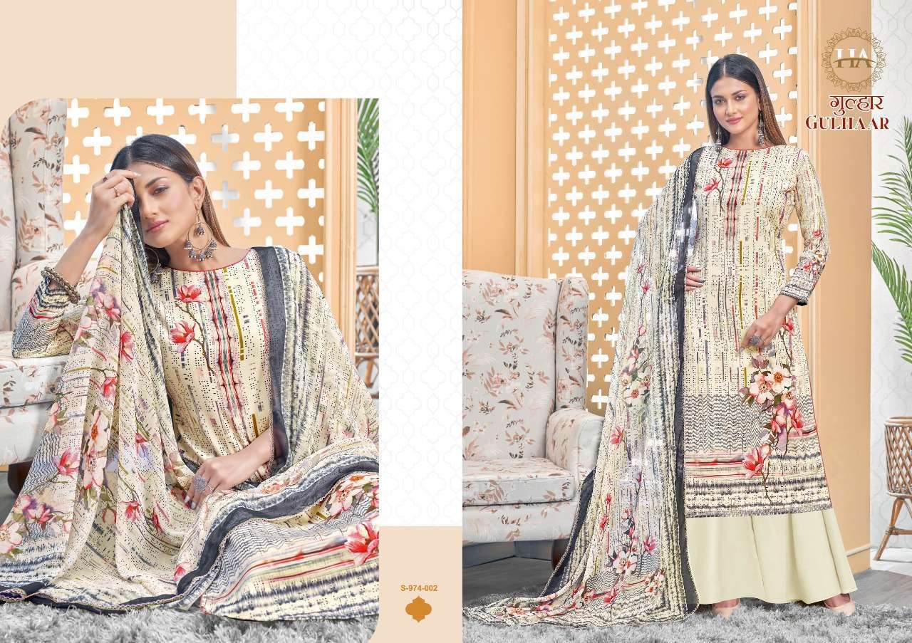 HARSHIT FASHION HUB PRESENT GULHAAR JAM COTTON DESIGNER DIGITAL PRINTED SUITS IN WHOLESALE PRICE IN SURAT - SAI DHARANX 