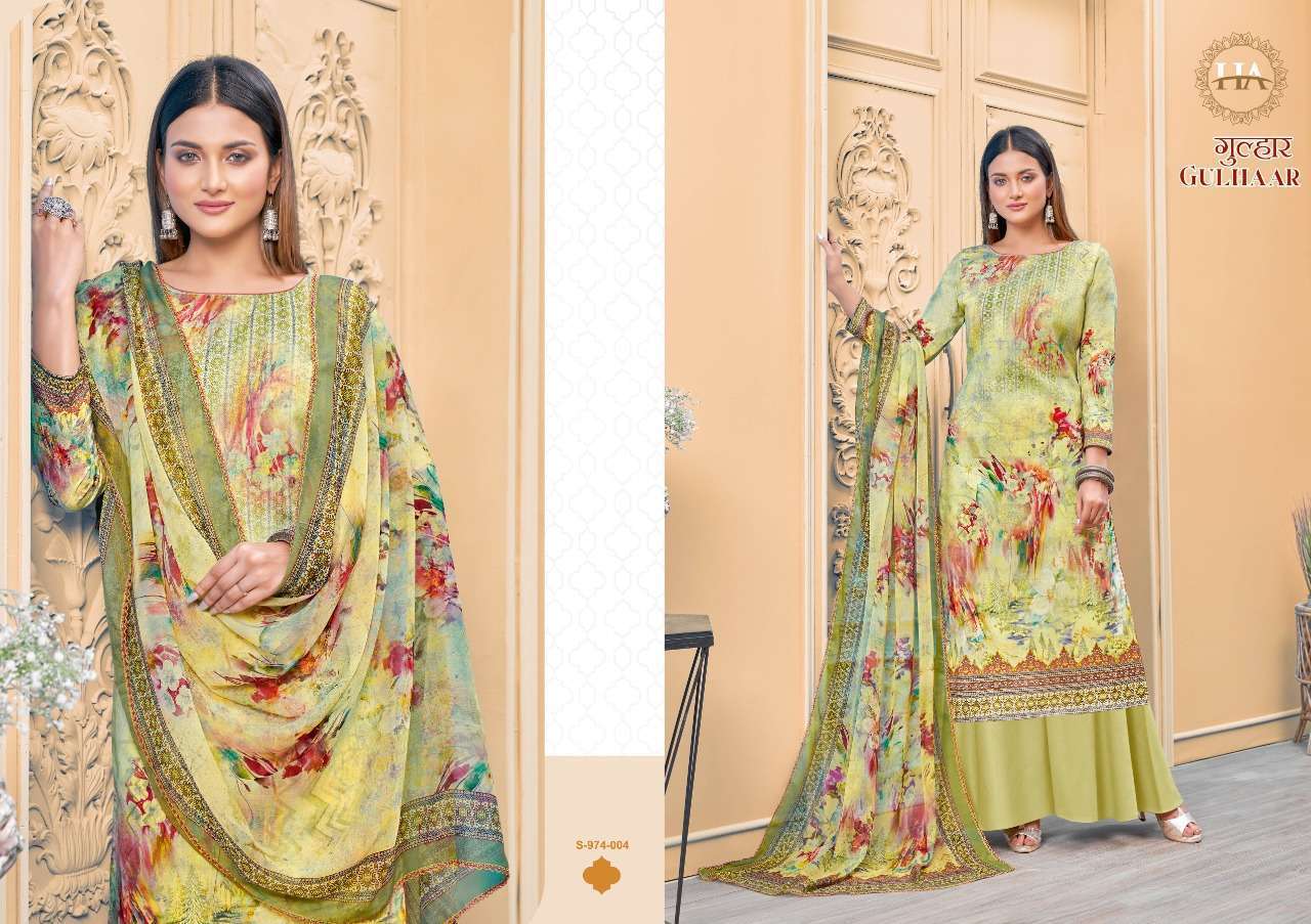 HARSHIT FASHION HUB PRESENT GULHAAR JAM COTTON DESIGNER DIGITAL PRINTED SUITS IN WHOLESALE PRICE IN SURAT - SAI DHARANX 
