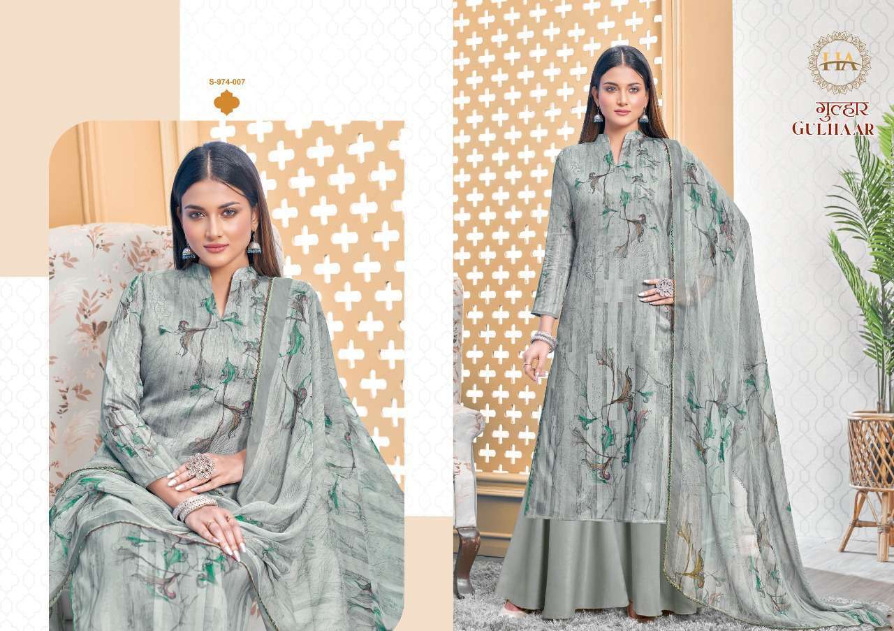 HARSHIT FASHION HUB PRESENT GULHAAR JAM COTTON DESIGNER DIGITAL PRINTED SUITS IN WHOLESALE PRICE IN SURAT - SAI DHARANX 