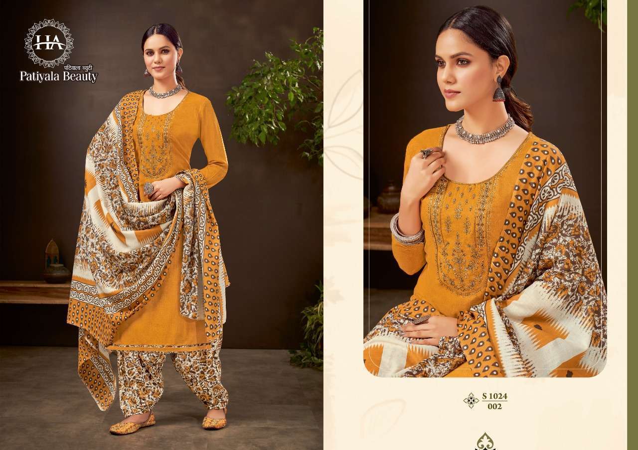 HARSHIT FASHION HUB PRESENT PATIYALA BEAUTY PURE COTTON PRINTED SALWAR SUITS IN WHOLESALE PRICE IN SURAT -  SAIDHARANX 