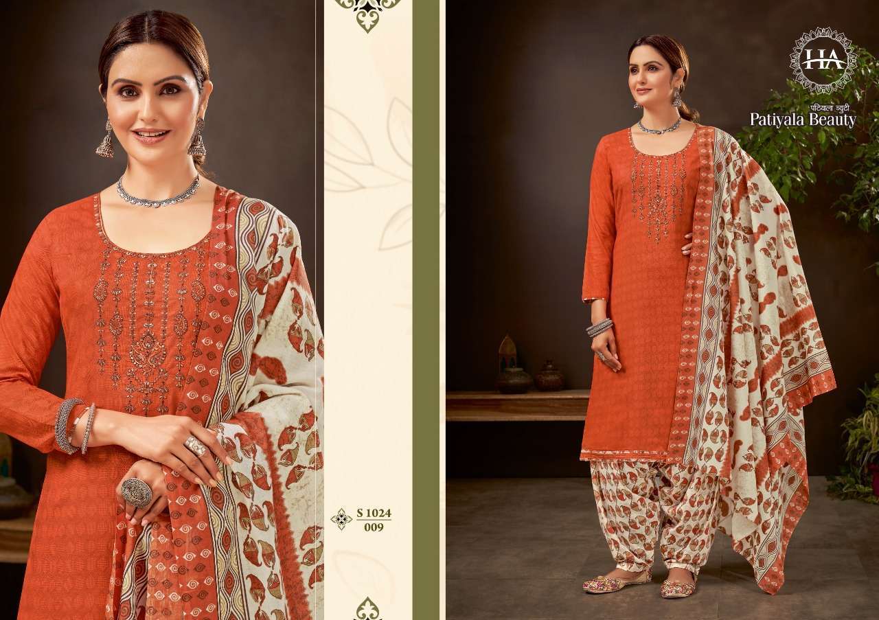 HARSHIT FASHION HUB PRESENT PATIYALA BEAUTY PURE COTTON PRINTED SALWAR SUITS IN WHOLESALE PRICE IN SURAT -  SAIDHARANX 
