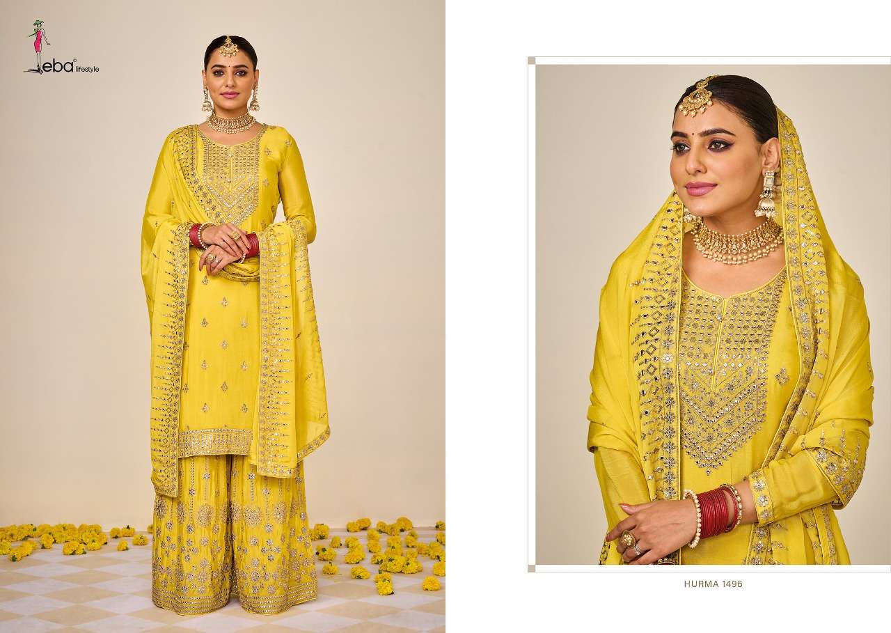 Hurma Vol 38 Eba Lifestyle Sharara Style Suits Wholesale Rate In Surat - Saidharanx 