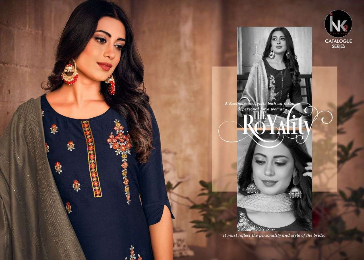 INK 9 PRESENT MAJESTY READYMADE PURE SILK SHARAR STYLE DESIGNER SUITS IN WHOLESALE PRICE IN SURAT - SAIDHARANX 