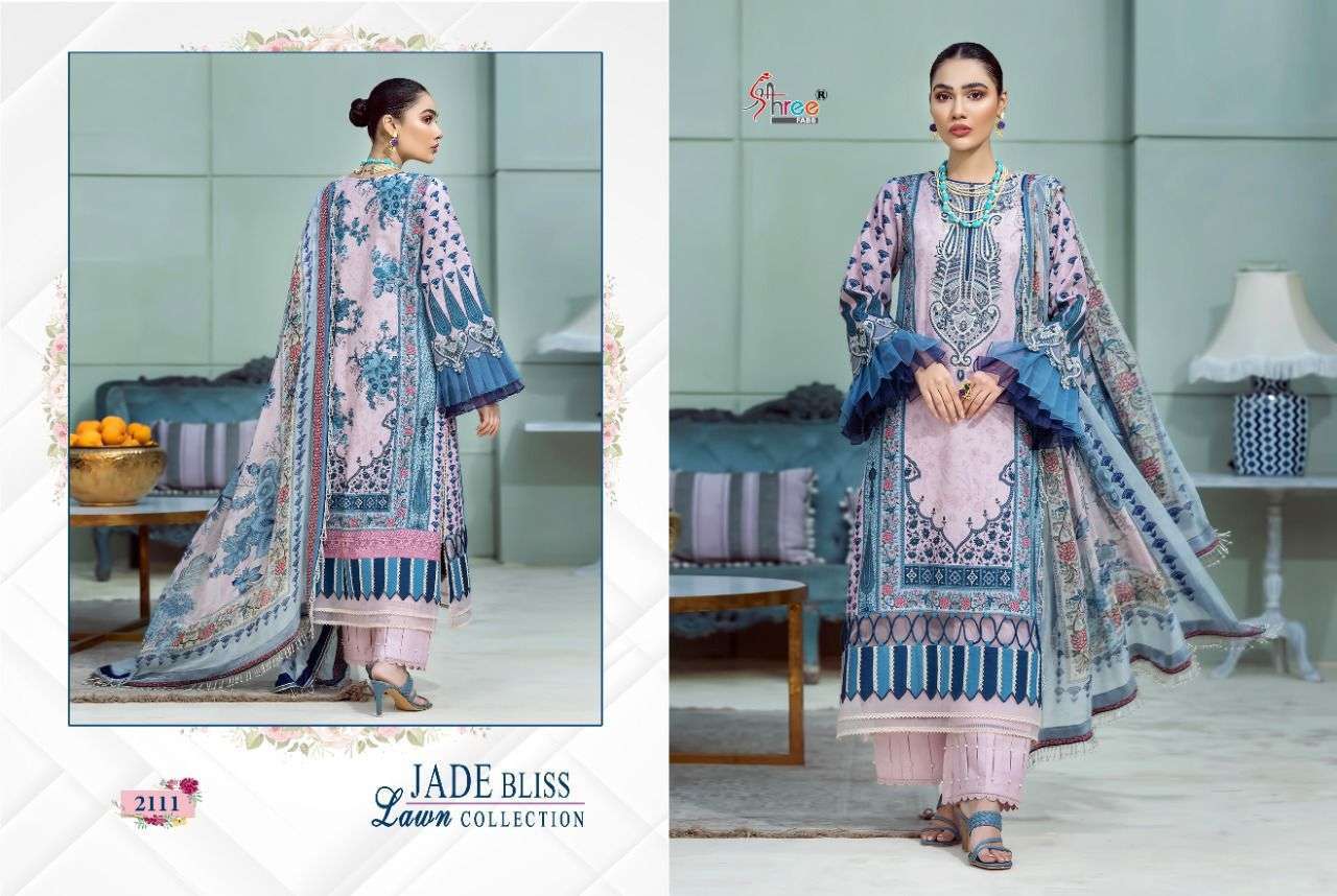 JADE BLISS LAWN COLLECTION BY SHREE FABS PAKISTANI DESIGNER SALWAR KAMEEZ WHOLESALE RATE IN SURAT - SAIDHARANX 