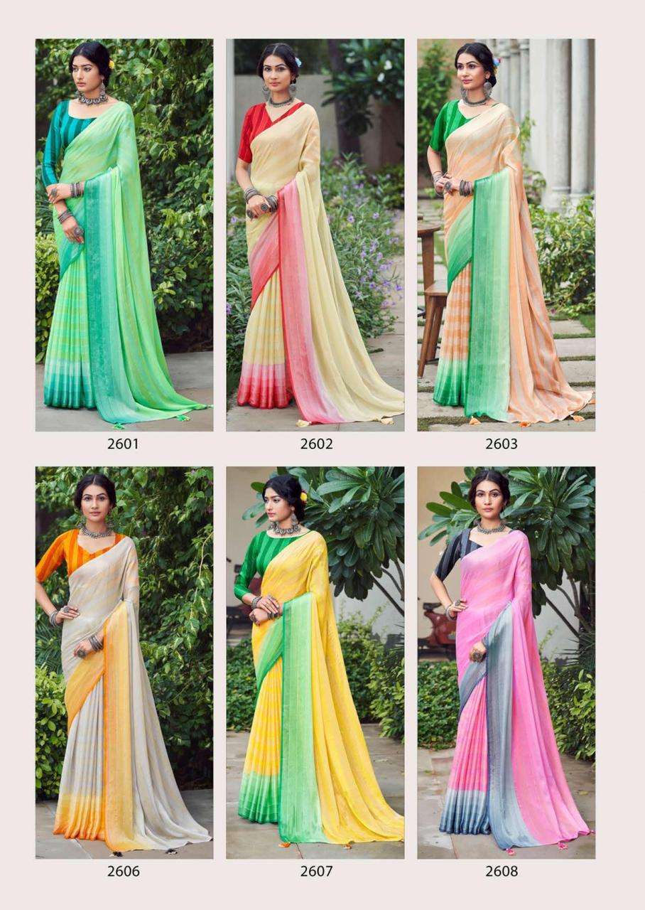 LT FABRICS KASHVI CREATION NIVA FLORAL SILK WITH PRINTED FANCY SAREE COLLECTION AT WHOLESALE RATE IN SURAT - SAIDHARANX 