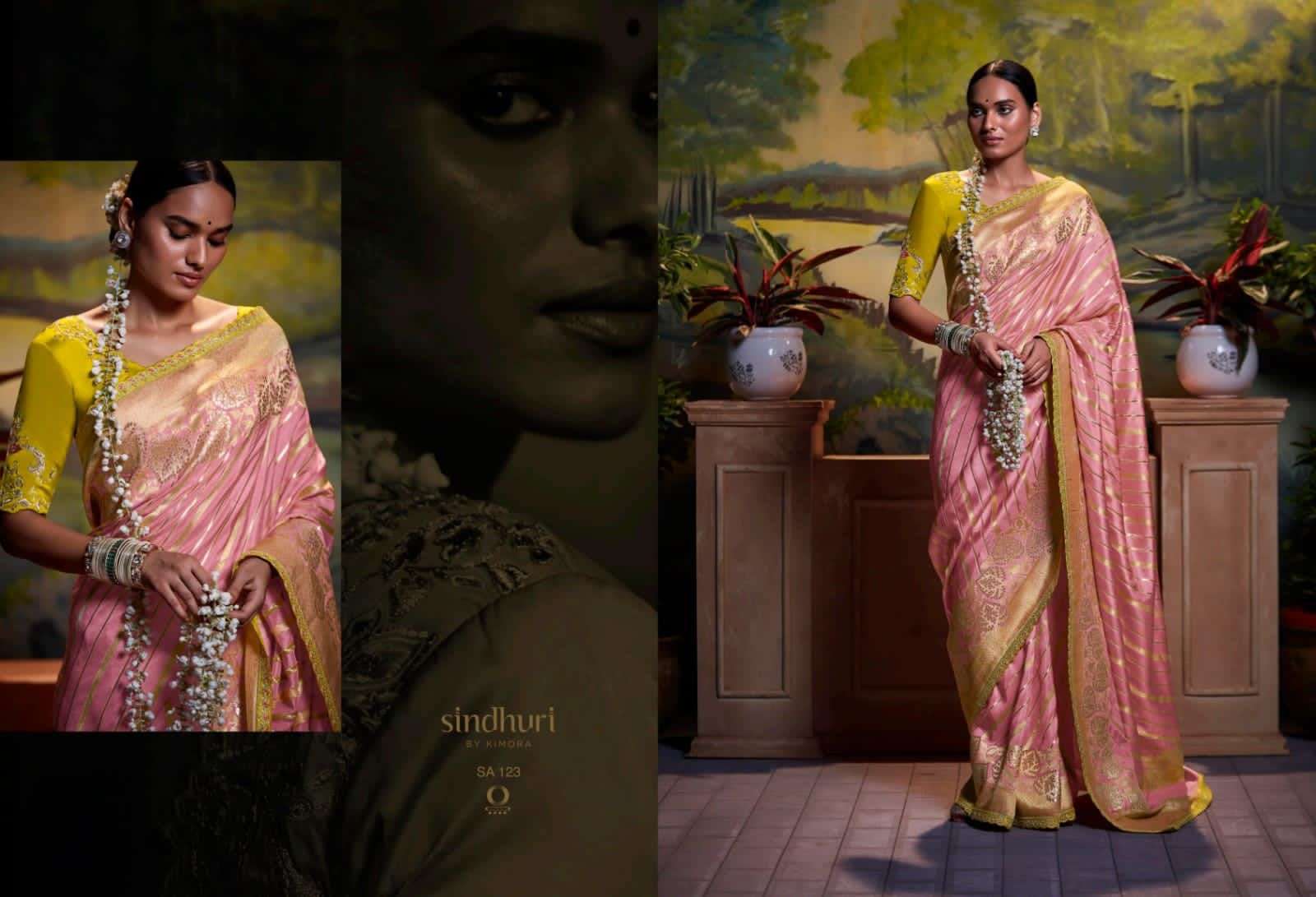 PARNIKA BY KIMORA SILK UNSTICHED SAREES WHOLESALE RATE IN SURAT - SAIDHARANX 