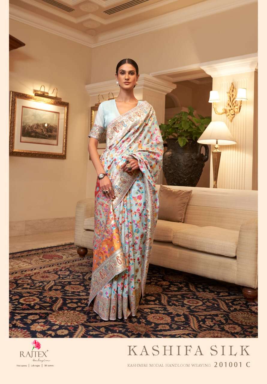 Rajtex Kashifa Silk Festive Wear Handloom Saree Collection Wholesale Rate In Surat - SaiDharaNx 