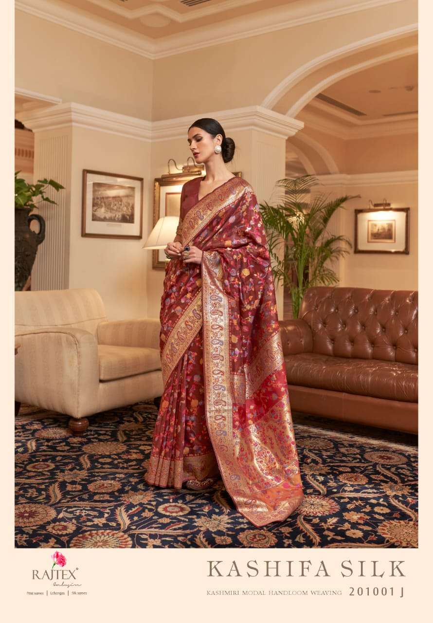 Rajtex Kashifa Silk Festive Wear Handloom Saree Collection Wholesale Rate In Surat - SaiDharaNx 