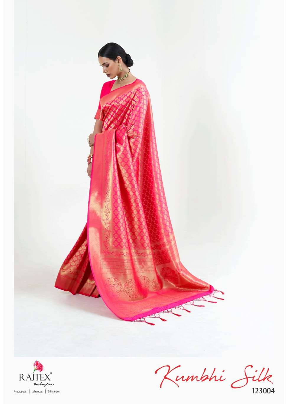 Rajtex Kumbhi Silk 123004 Handloom Weaving Silk Saree Collection Wholesale Rtae in Surat - Saidharanx