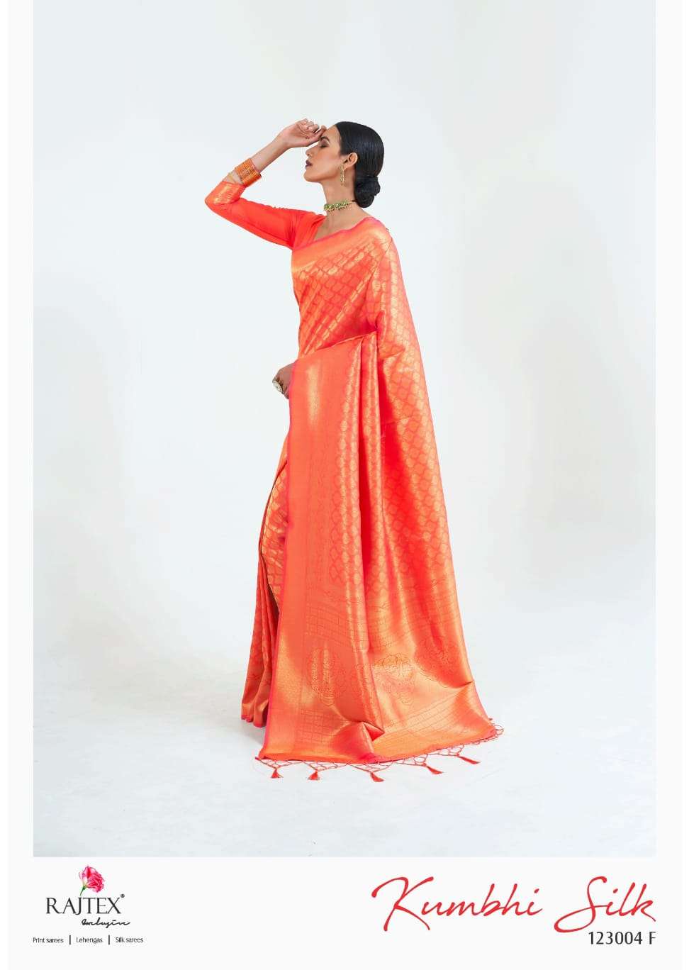 Rajtex Kumbhi Silk 123004 Handloom Weaving Silk Saree Collection Wholesale Rtae in Surat - Saidharanx