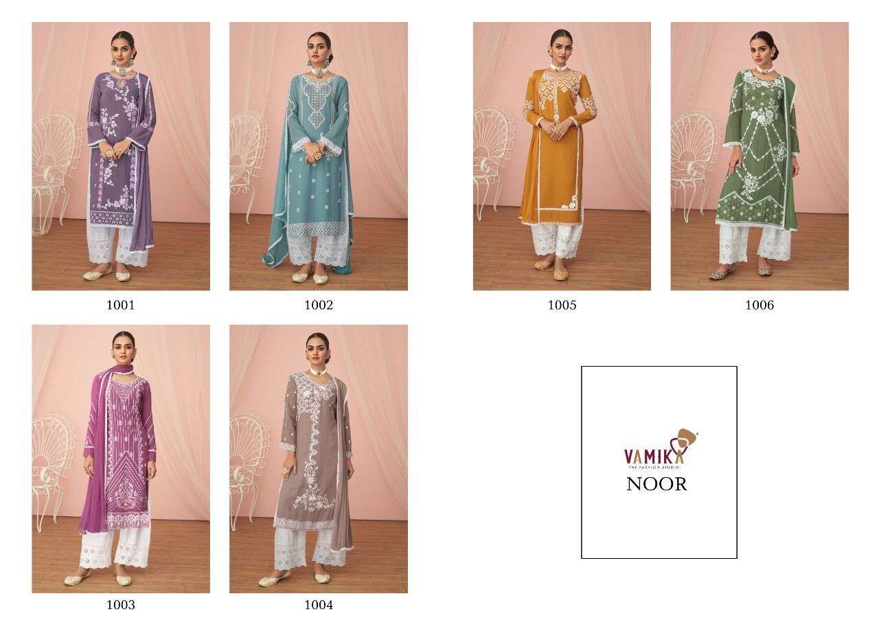 Vamika Noor Designer Embroidered Ready Made Collection Wholesale Rate In Surat - Saidharanx 