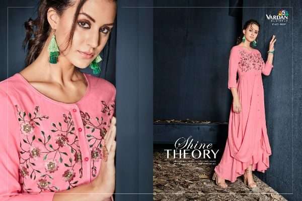 Vardan Designer Gulnaz Vol-1 6001 To 6008 Series Exclusive Rayon Long Kurtis Collection At Wholesale Price In Surat - Saidharanx 