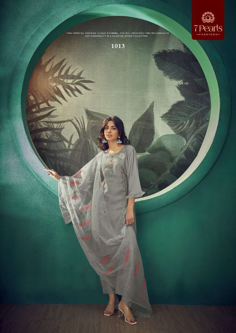 7 PEARLS PRESENT CARNIVAL FESTIVE WEAR READYMADE PANT STYLE DESIGNER SUITS IN WHOLESALE RATE IN SURAT - SAI DHARANX 