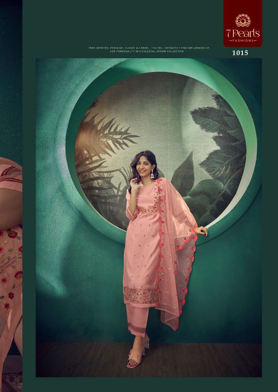 7 PEARLS PRESENT CARNIVAL FESTIVE WEAR READYMADE PANT STYLE DESIGNER SUITS IN WHOLESALE RATE IN SURAT - SAI DHARANX 