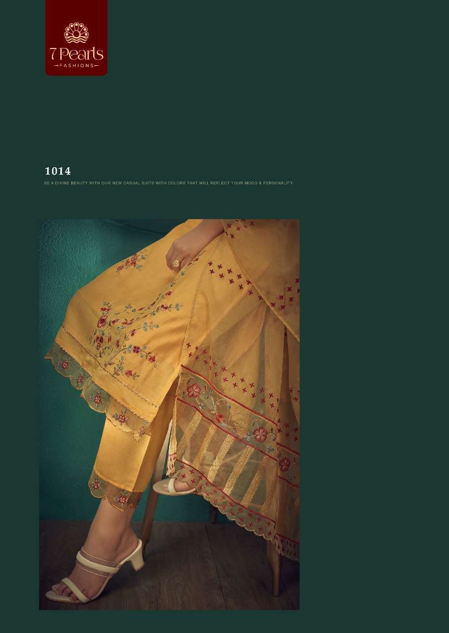 7 PEARLS PRESENT CARNIVAL FESTIVE WEAR READYMADE PANT STYLE DESIGNER SUITS IN WHOLESALE RATE IN SURAT - SAI DHARANX 