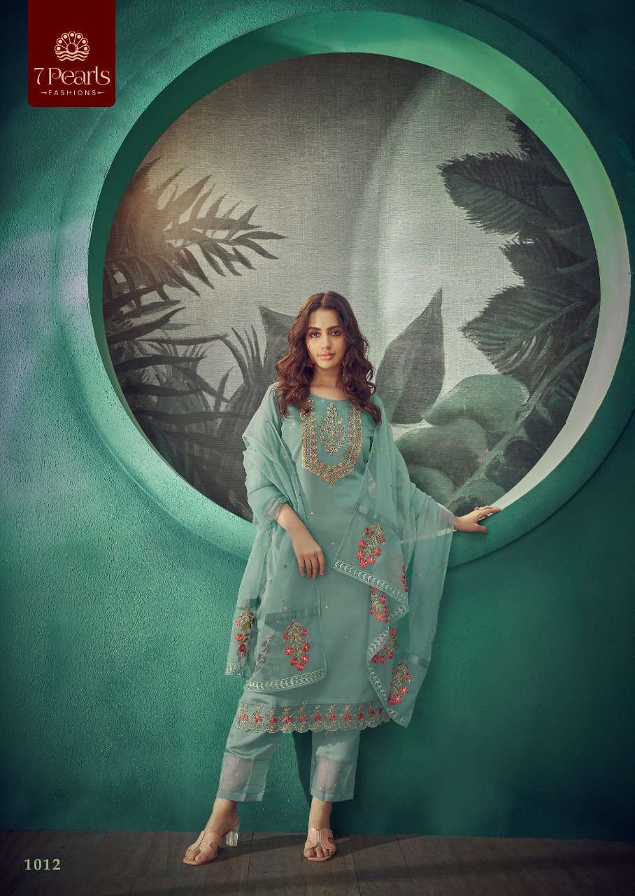 7 PEARLS PRESENT CARNIVAL FESTIVE WEAR READYMADE PANT STYLE DESIGNER SUITS IN WHOLESALE RATE IN SURAT - SAI DHARANX 