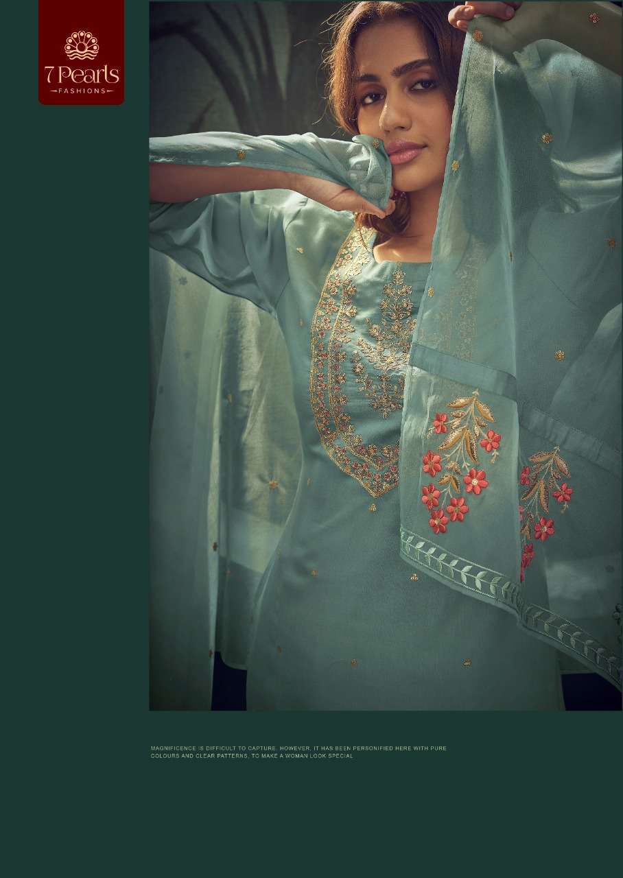 7 PEARLS PRESENT CARNIVAL FESTIVE WEAR READYMADE PANT STYLE DESIGNER SUITS IN WHOLESALE RATE IN SURAT - SAI DHARANX 