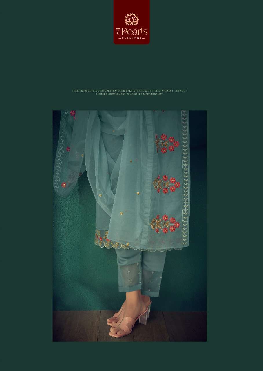 7 PEARLS PRESENT CARNIVAL FESTIVE WEAR READYMADE PANT STYLE DESIGNER SUITS IN WHOLESALE RATE IN SURAT - SAI DHARANX 
