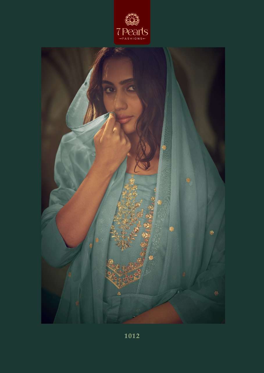 7 PEARLS PRESENT CARNIVAL FESTIVE WEAR READYMADE PANT STYLE DESIGNER SUITS IN WHOLESALE RATE IN SURAT - SAI DHARANX 
