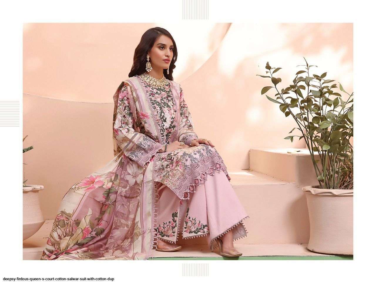 DEEPSY SUITS PRESENT FIRDOUS QUEENS COURT COTTON EMBROIDERED PAKISTANI SALWAR SUITS IN WHOLESALE RATE IN SURAT - SAI DHARANX 