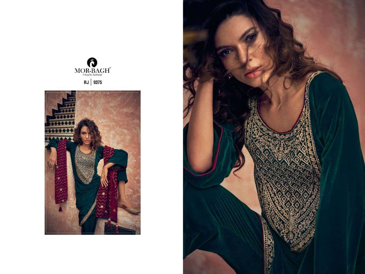 MOR BAGH PRESENT RANJHA VELVET WINTER COLLECTION IN WHOLESALE RATE IN SURAT - SAIDHARANX 