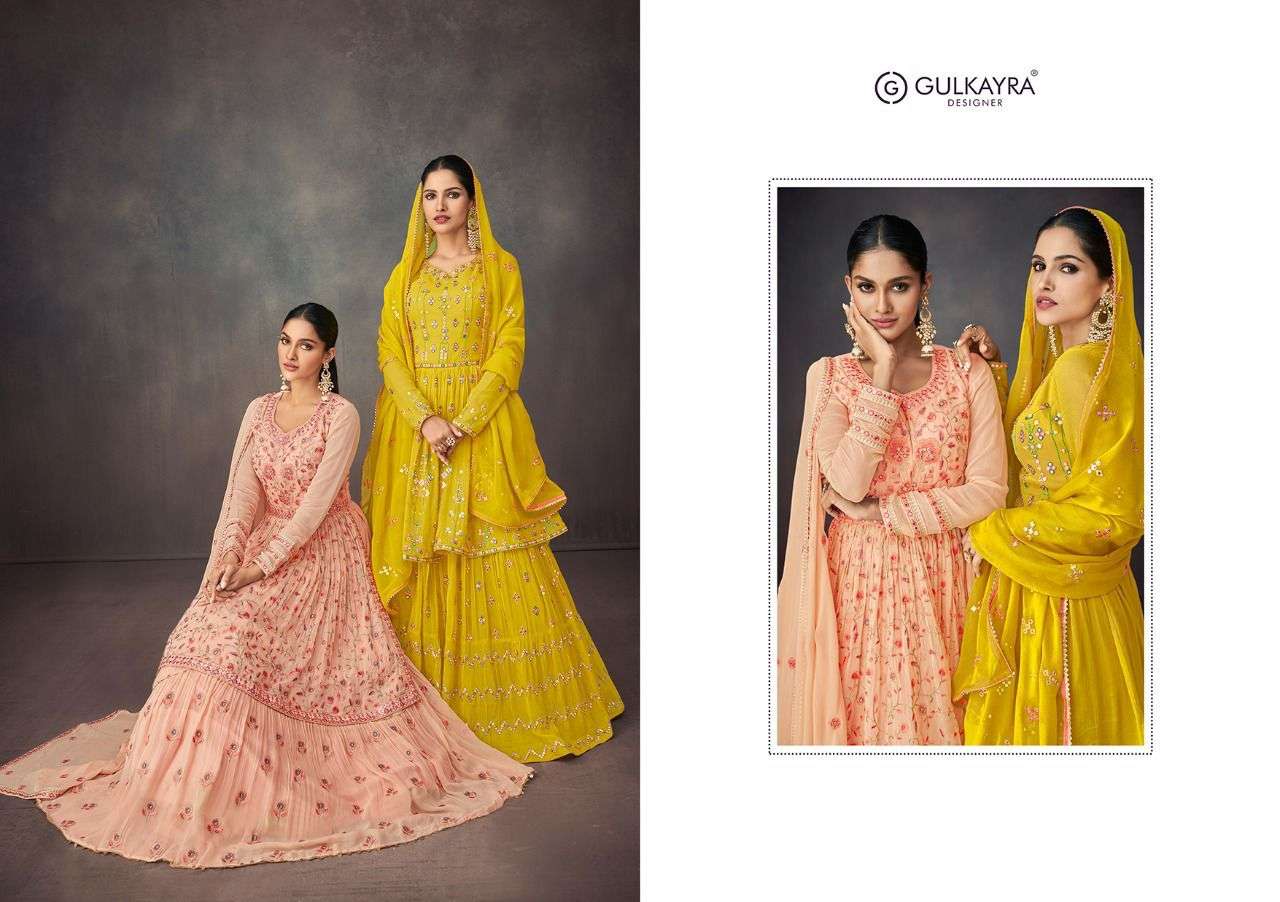 Gulkayra Designer Bahar Real Georgette Ready Made Suits Wholesale Rate In Surat - SaiDharaNx 