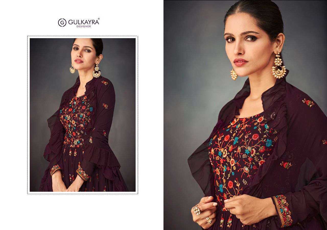Gulkayra Designer Bahar Real Georgette Ready Made Suits Wholesale Rate In Surat - SaiDharaNx 