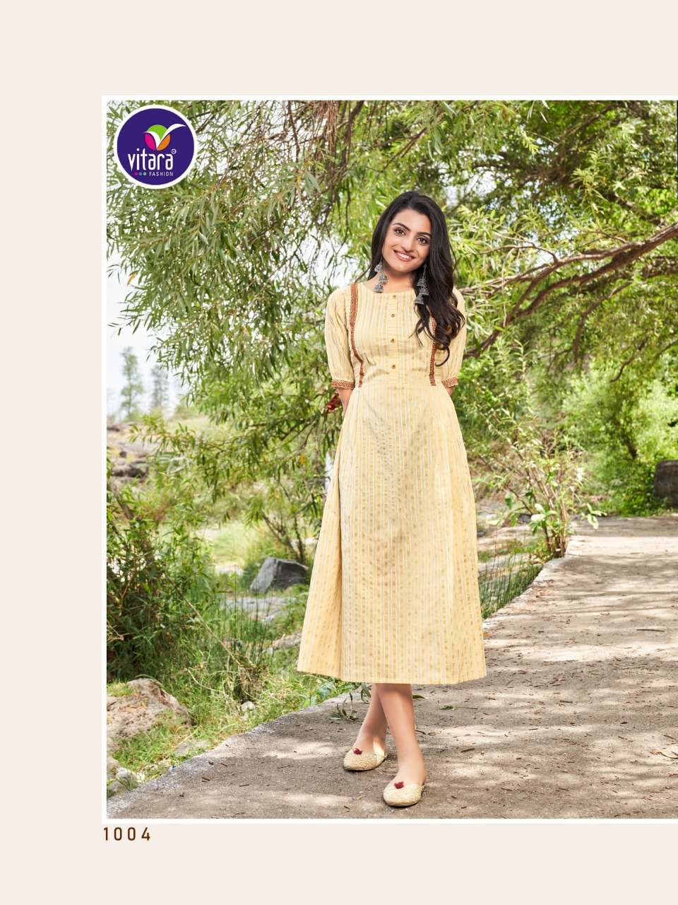 Vitara Addison Silk Exclusive Wear Designer Kurti Collection Wholesale Rate In Surat - SaiDharaNx  