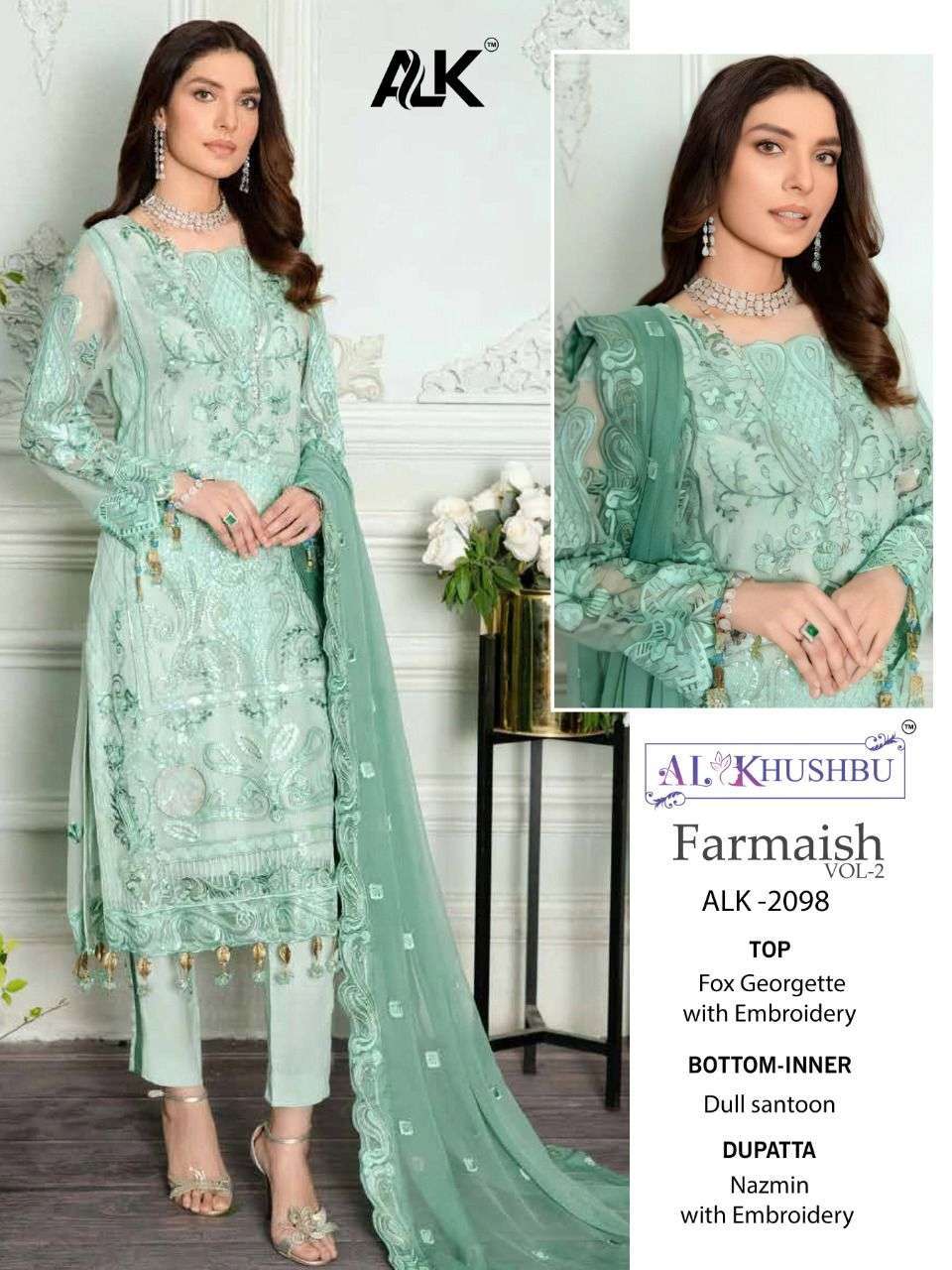 Al Khushbu By Farmaish Vol-2 2097-2099 Series Designer Pakisatni Salwar Kameez Online Wholesaler Best Rate Surat - SaiDharaNx