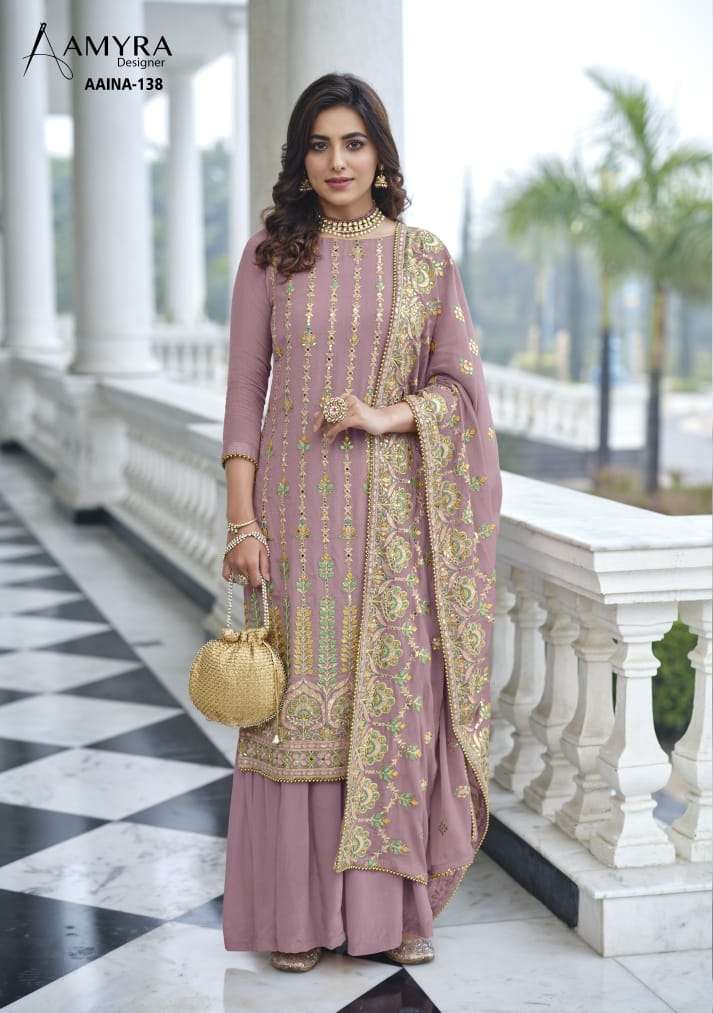 Amyra Designer Aaina Vol-9 Chinon Dress Material ( 4 Pcs Catalog ) Wholesale Rate In Surat - SaiDharaNx 