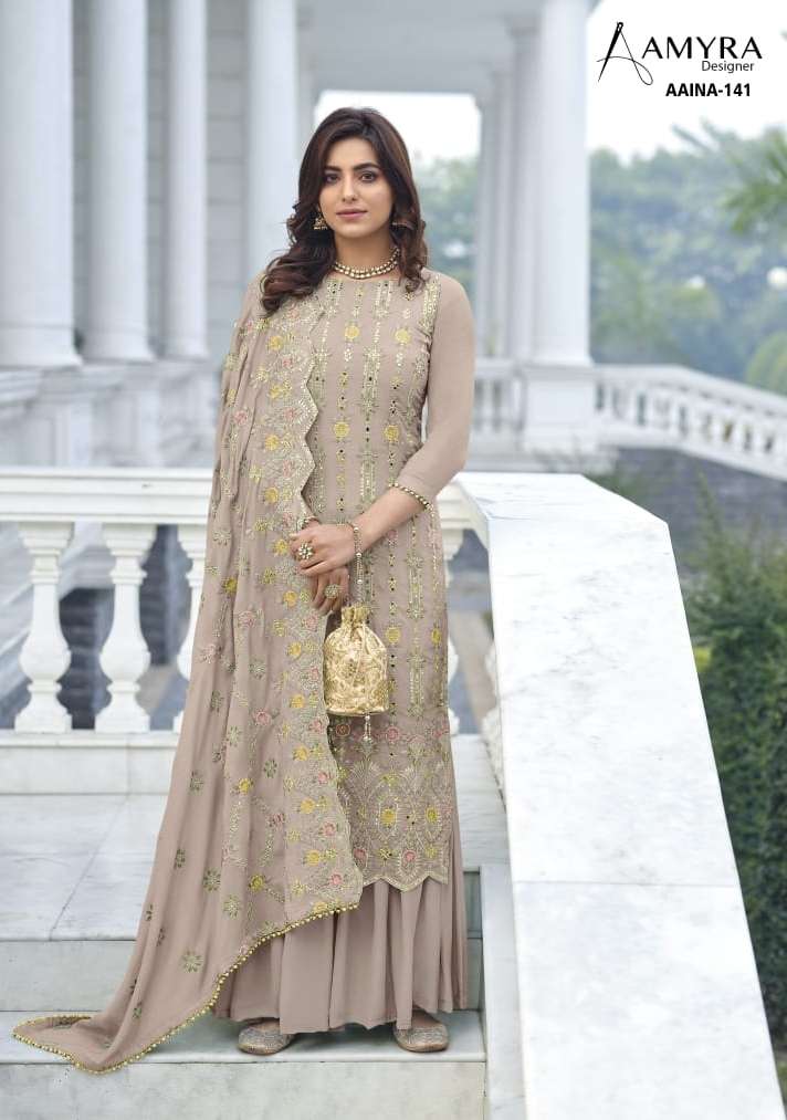 Amyra Designer Aaina Vol-9 Chinon Dress Material ( 4 Pcs Catalog ) Wholesale Rate In Surat - SaiDharaNx 